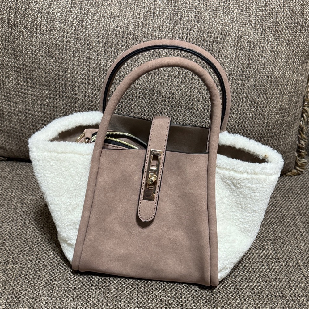 Elegant Two-Tone Women's Handbag